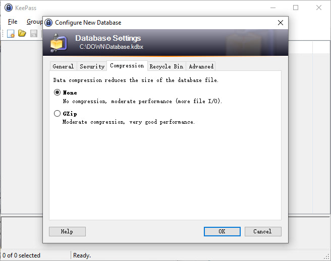 Disable compression